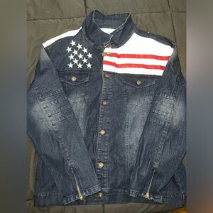 American Flag Jean Jacket